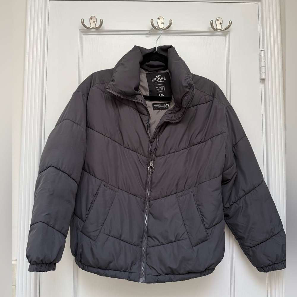 Hollister Gray Puffer Jacket
